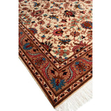 Mehregan Heriz Persian Carpet Wool 204x300 Beige - Authentic Classic Persian Rugs & Kilims in Dubai
