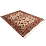 Mehregan Heriz Persian Carpet Wool 204x300 Beige - Authentic Classic Persian Rugs & Kilims in Dubai