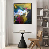 Mixed Media Painting - Acrylic & Ink on Canvas Art By Narges Maleki Dubai