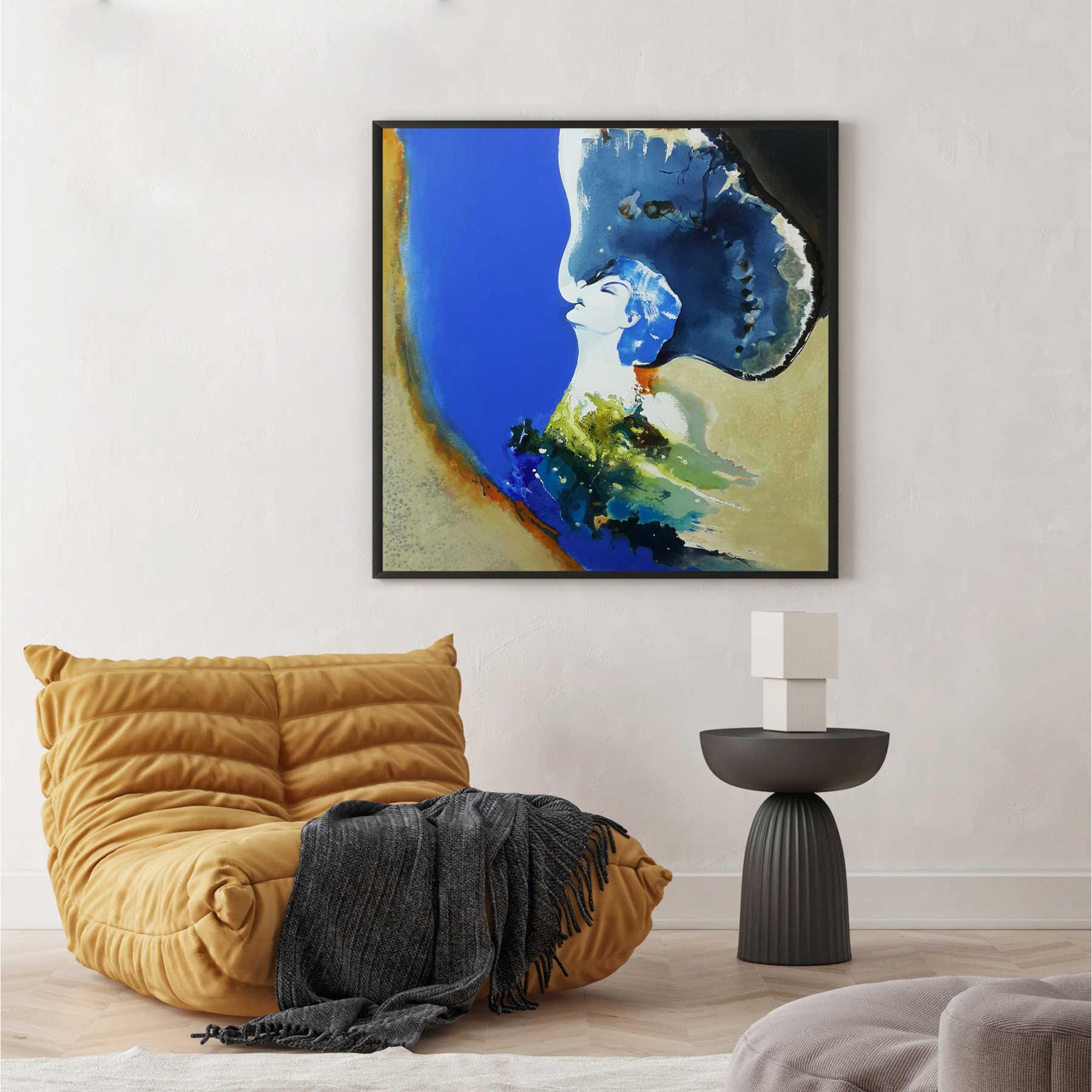 Mixed Media on Canvas Paintings By Contemporary Artist Narges Maleki in Dubai