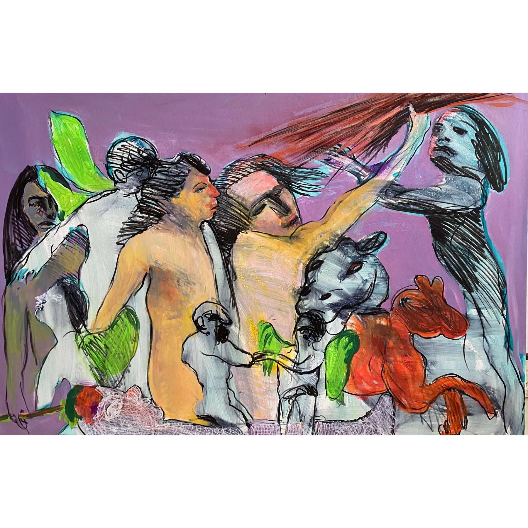 Mixed Media On Canvas - Contemporary Visual Arts By Shahram Karimi Dubai