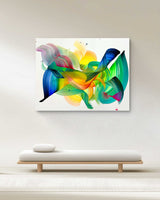 Colorful Abstract Painting For Interior Design By Nikolaos Schizas in Dubai