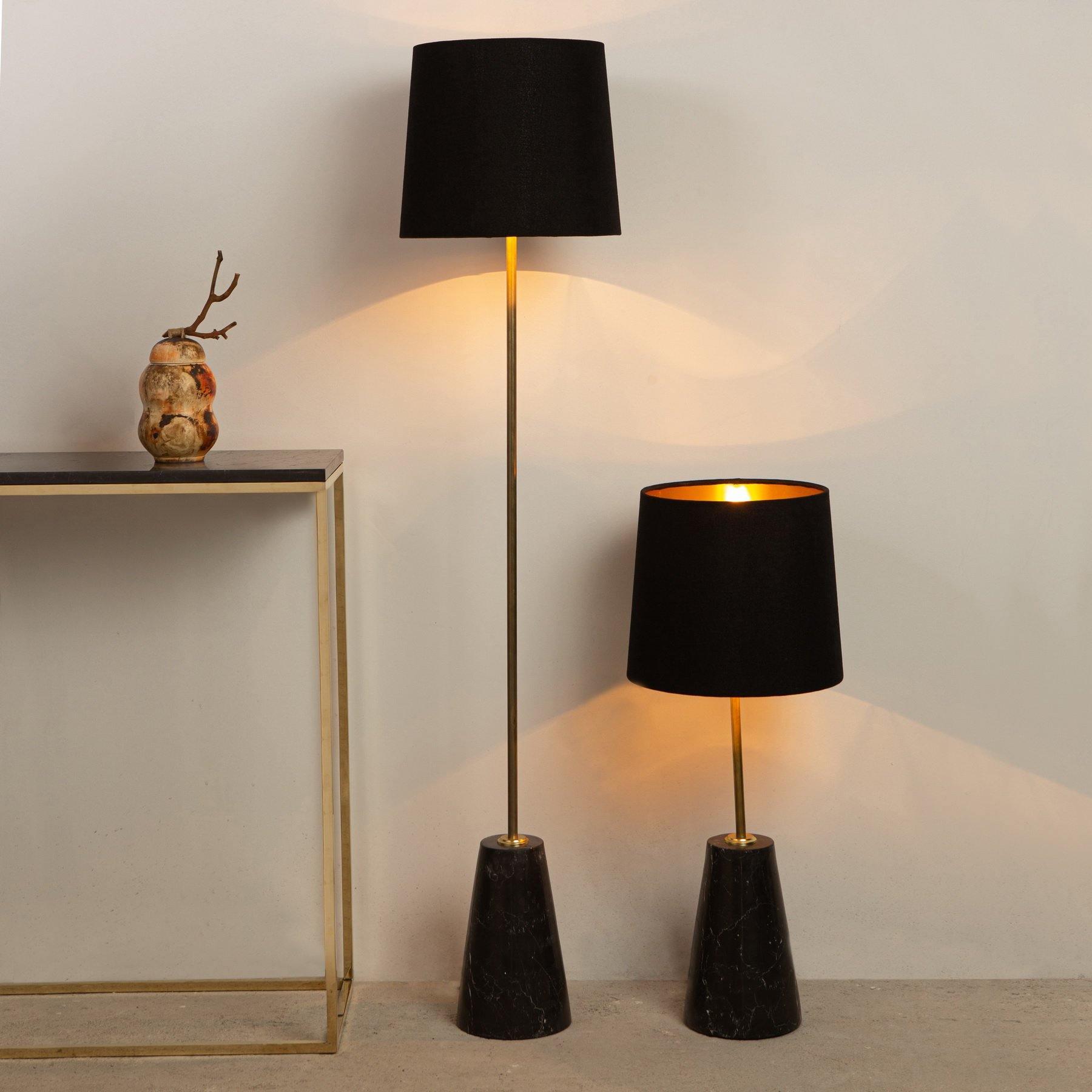 Black Marble Table Lamp - Modern Designer Furniture & Decor in Dubai