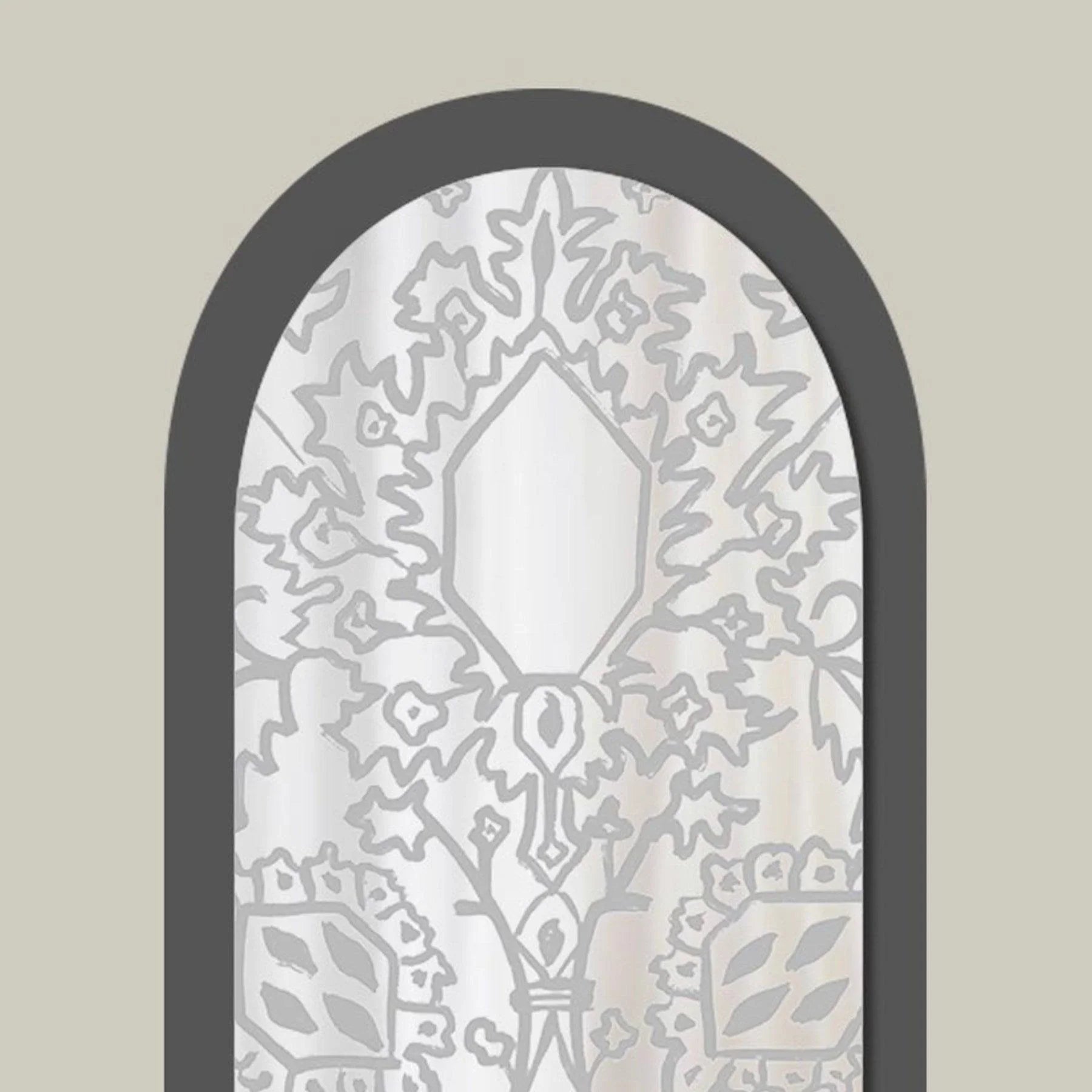 Nouveau Decorative Wall Mirror - Wall Mounted Painted Mirror with Wooden Frame in Dubai