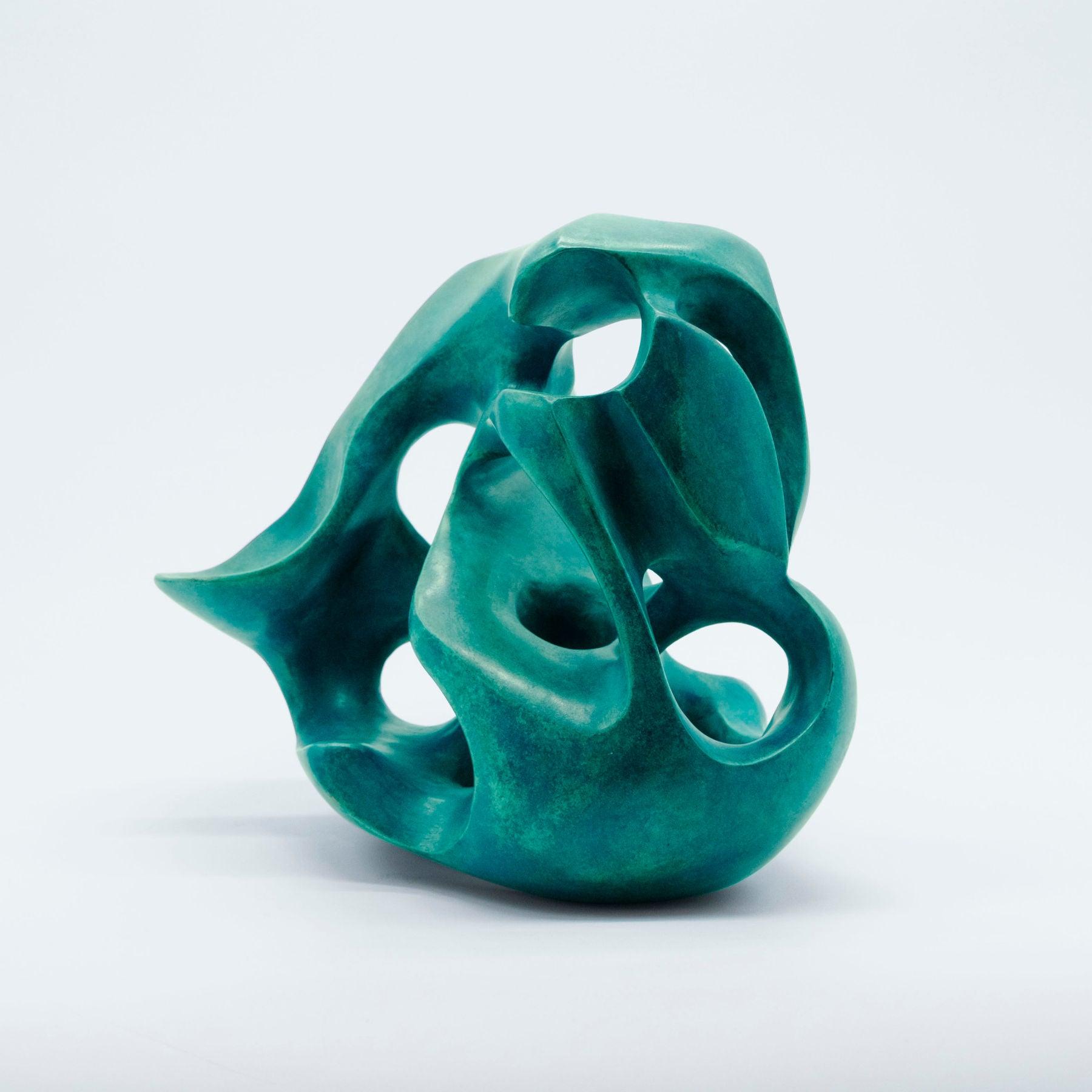 Nubian Bronze Sculpture - Contemporary Mixed Media & Ceramic Works by Ariane Crovisier in Dubai