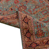 Paria Heriz Persian Carpet Wool 117x159 Green - Authentic Vintage Rugs & Kilims in Dubai