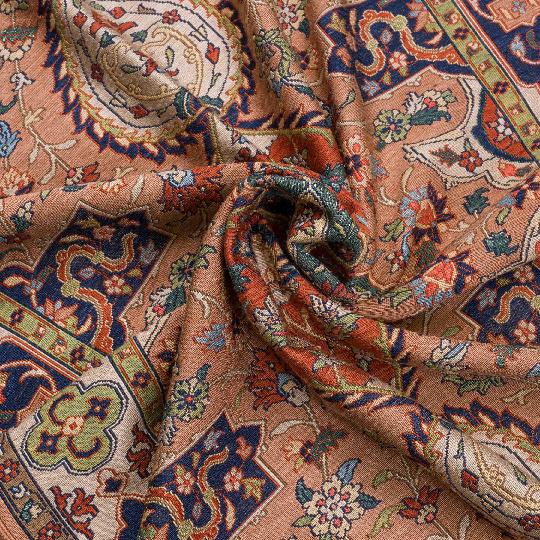 Parinaaz Soumak Persian Carpet Super Fine Silk 80x131 Beige - Authentic Nomadic Rugs & Kilims in Dubai
