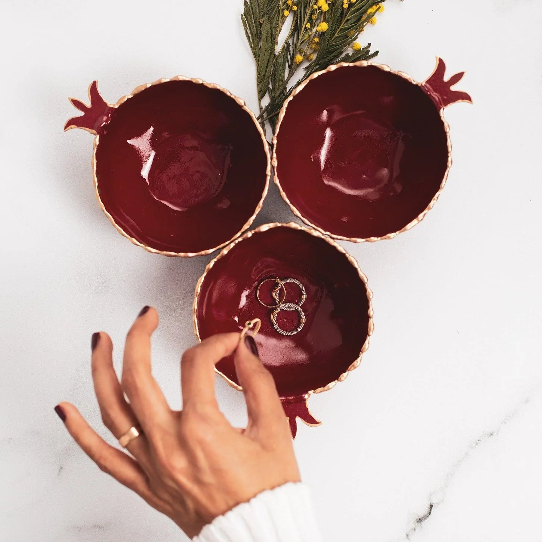 Pomegranate Bowl - Tabletop Metal Accessories, Tableware & Home Decor in Dubai
