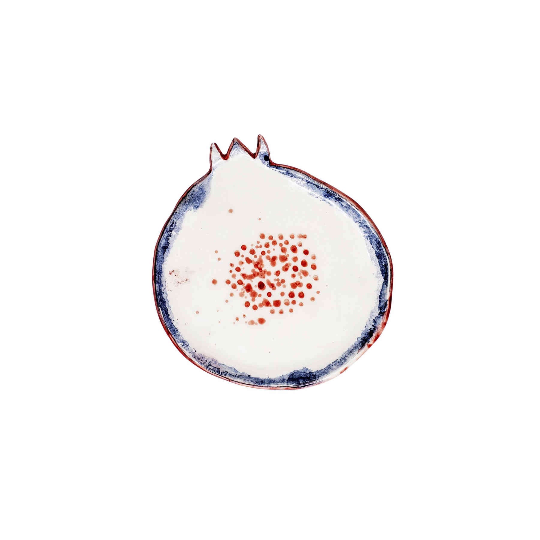 Pomegranate Shaped Ceramic Plate Set