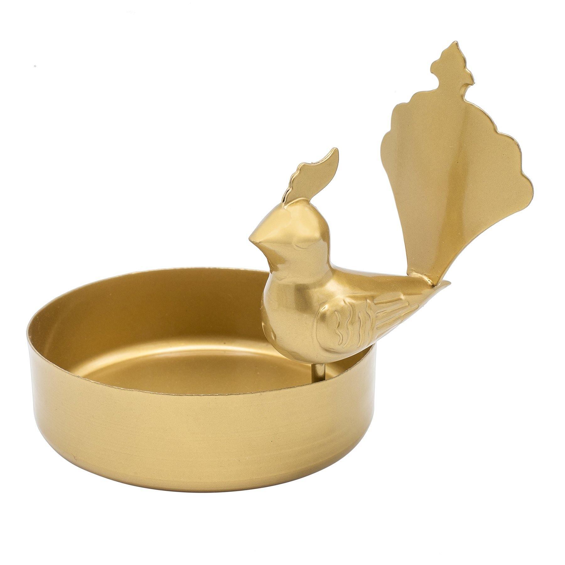 Qajar Bird Bowl - Tabletop Metal Accessories, Tableware & Home Decor in Dubai