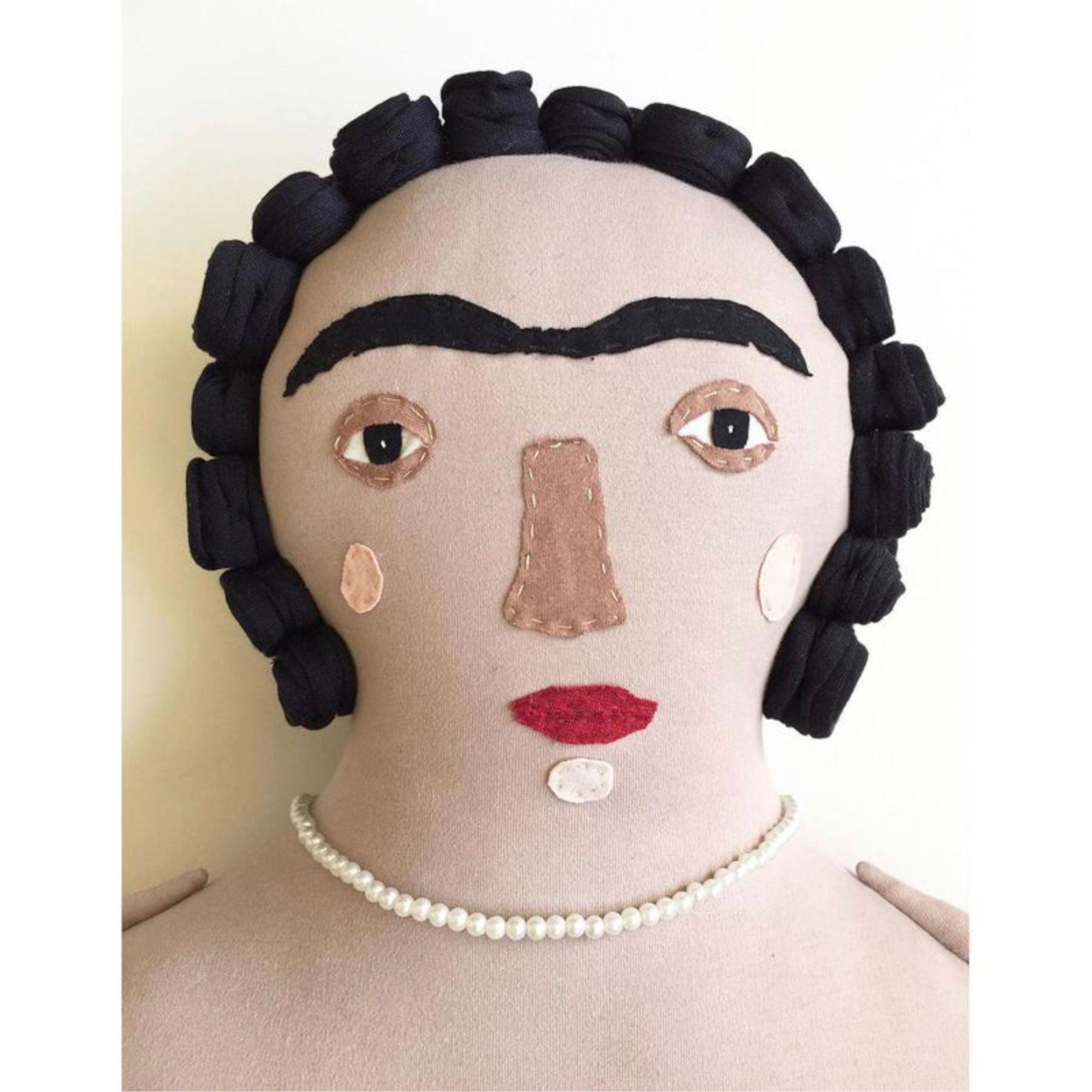 Embroidery Doll Cushion, Qajar Girl Cotton Needlework Doll Cushion in Dubai