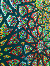 Rainfall Mixed Media Painting - Contemporary Islamic Art By Farnaz Faridfar Dubai