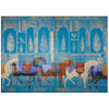 Riderless Horses Series Mixed Media Painting By Mohammad Hadi Fadavi Dubai