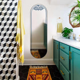 Roya Decorative Wall Mirror Oval - Wall Mounted Painted Mirror in Metal Frame Dubai