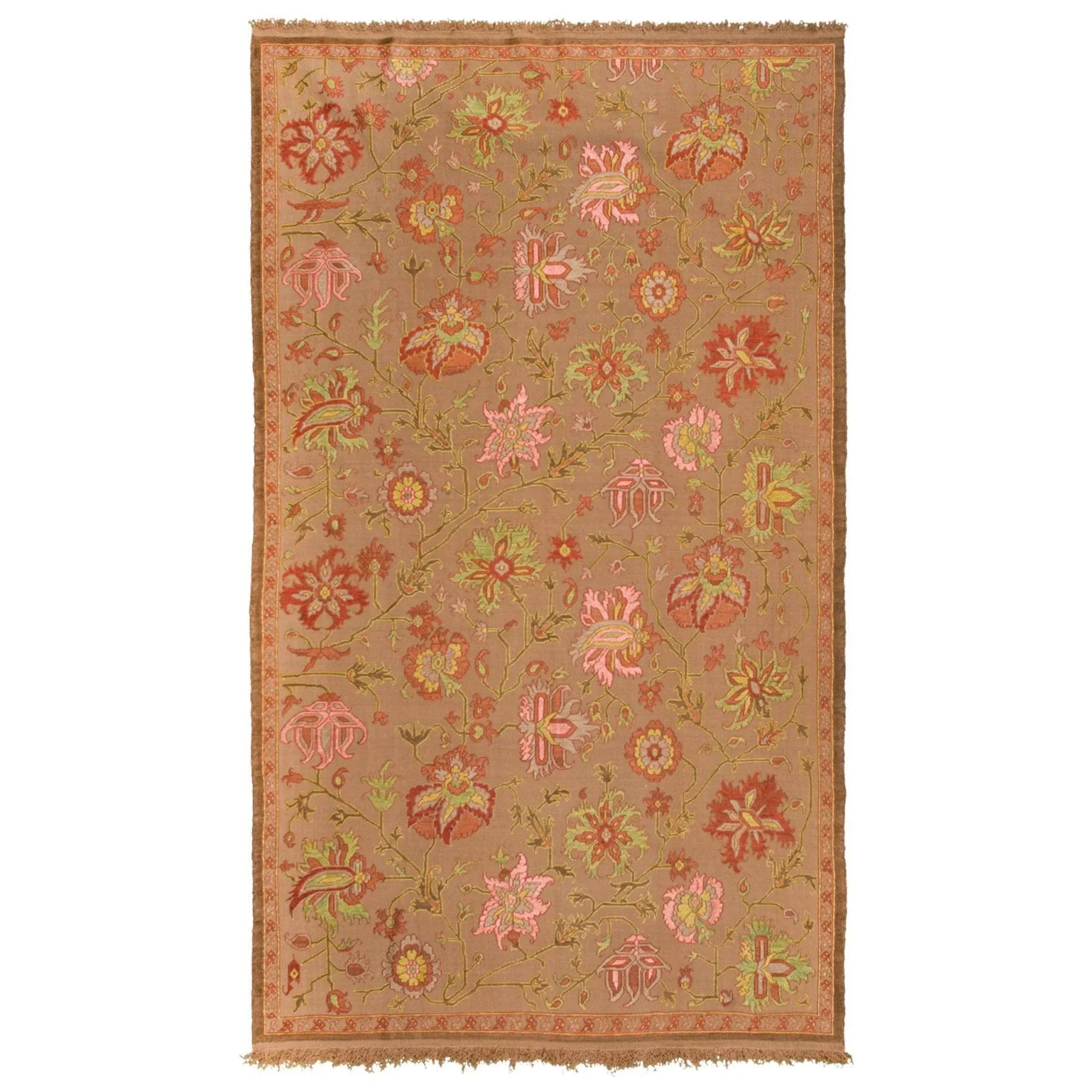 Saleh Heriz Soumak Persian Carpet Silk & Wool 138x230 - Authentic Nomadic Rugs & Kilims in Dubai