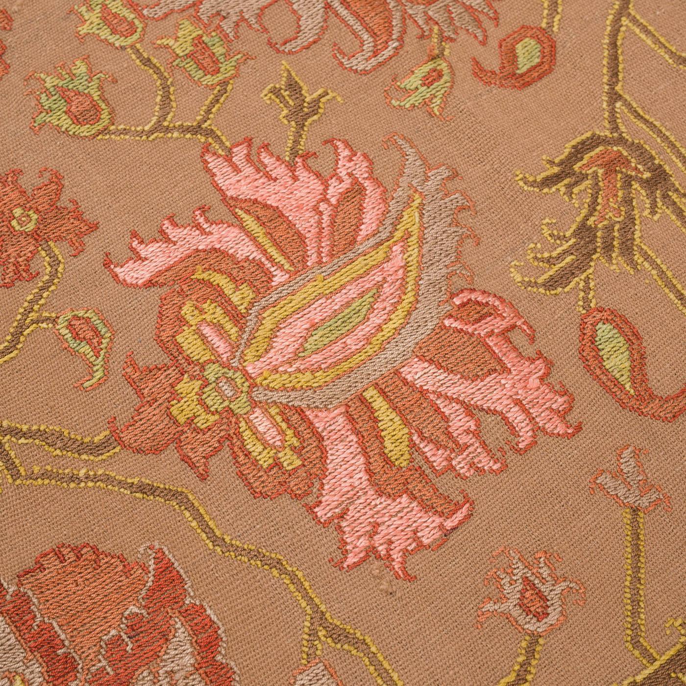 Saleh Heriz Soumak Persian Carpet Silk & Wool 138x230 - Authentic Nomadic Rugs & Kilims in Dubai