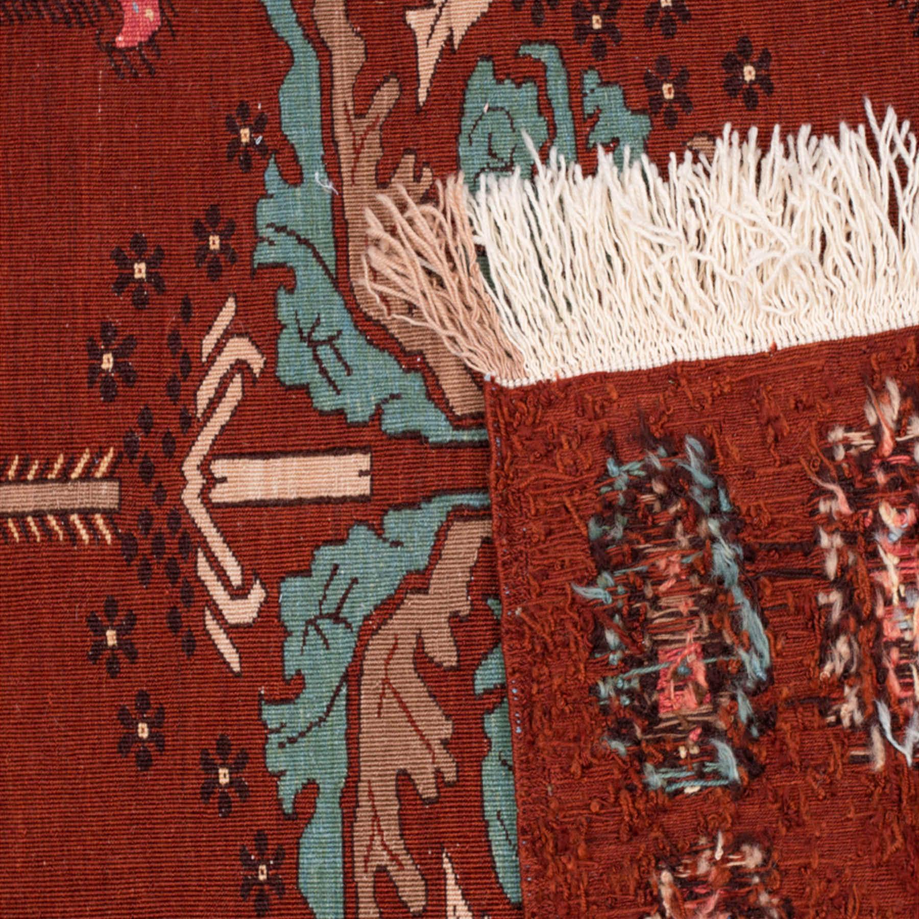 Sarvine Reversed Soumak Pearl Woven Nomad Persian Carpet in Dubai