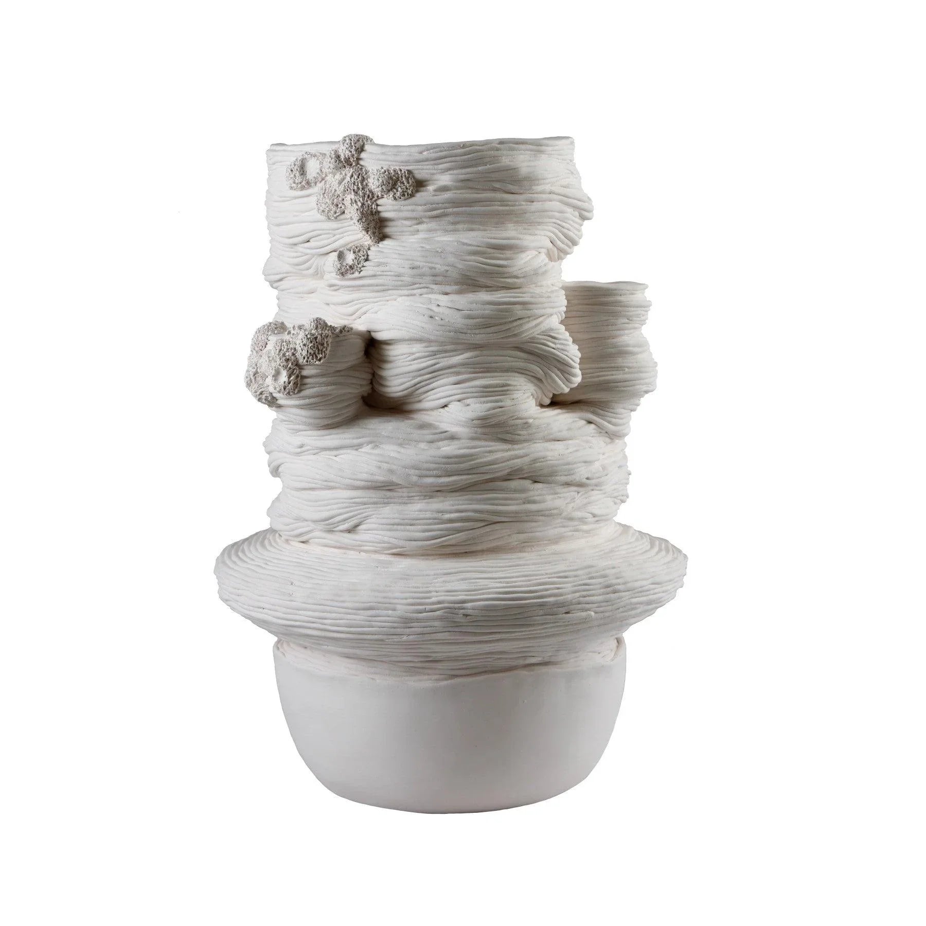 Ceramic Sculpture - Sedimentation Clay Artworks by Ziba Pashang in Dubai