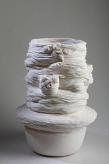 Ceramic Sculpture - Sedimentation Clay Artworks by Ziba Pashang in Dubai