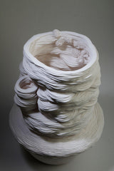 Ceramic Sculpture - Sedimentation Clay Artworks by Ziba Pashang in Dubai