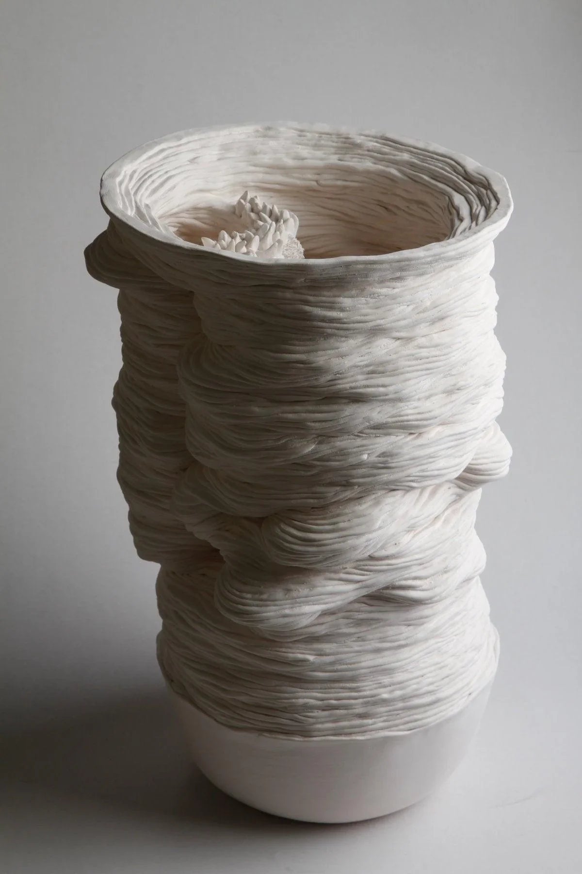 Ceramic Sculpture - Sedimentation Clay Artworks by Ziba Pashang in Dubai