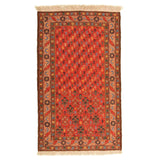 Sevda Soumak Persian Carpet Silk & Wool 93x155- Authentic Silk & Wool Nomadic Rugs & Kilims in Dubai