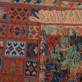 Shiva Soumak Persian Carpet Silk & Wool 105x187 - Authentic Nomadic Rugs & Kilims in Dubai