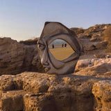 Introspection Painted Decorative Wall Mirror - Artistic Handmade 3D Wall Mirrors