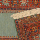 Simine Heriz Soumak Persian Carpet Wool 143x200 - Authentic Nomadic Rugs & Kilims in Dubai