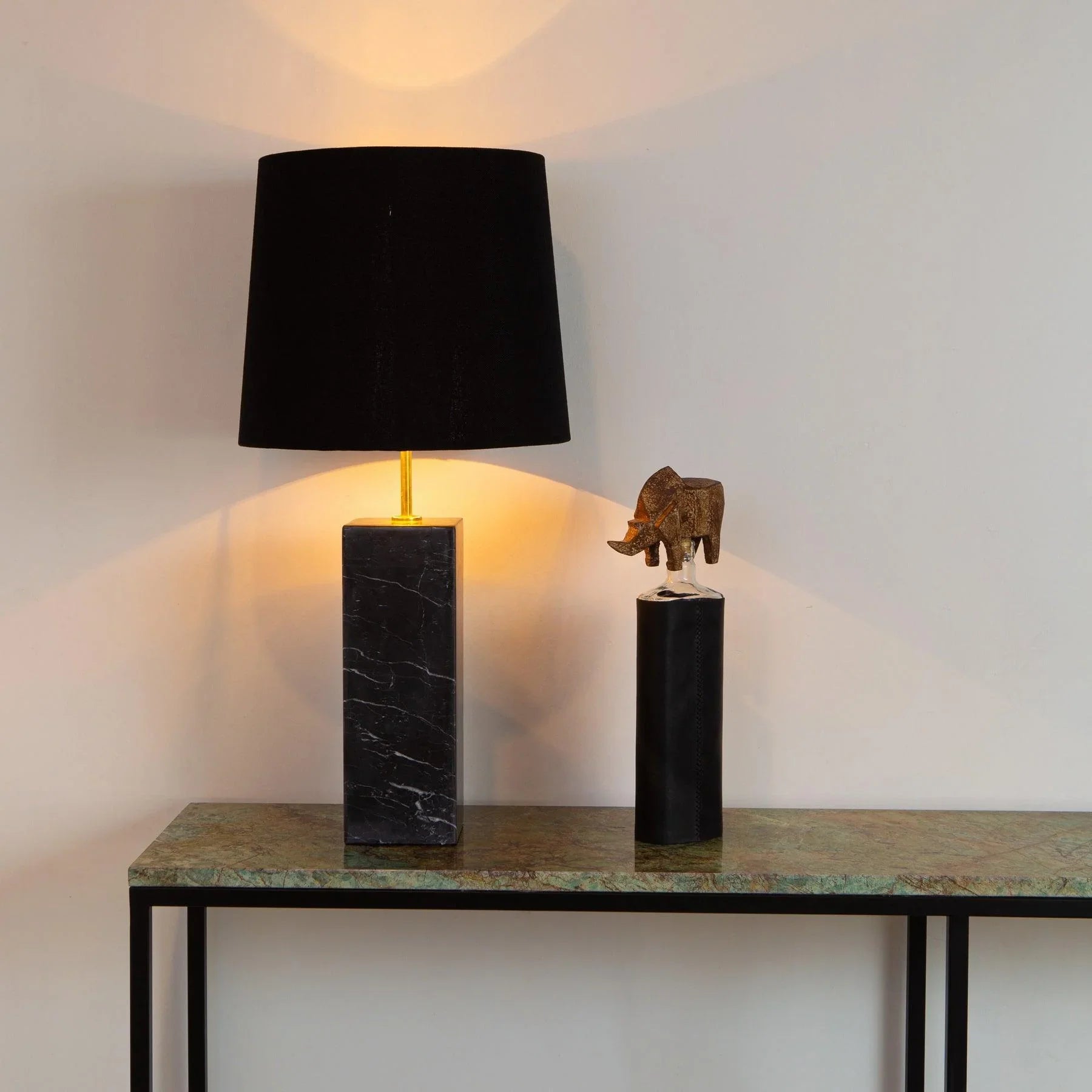 Black Marble Table Lamp - Modern Designer Furniture & Decor in Dubai