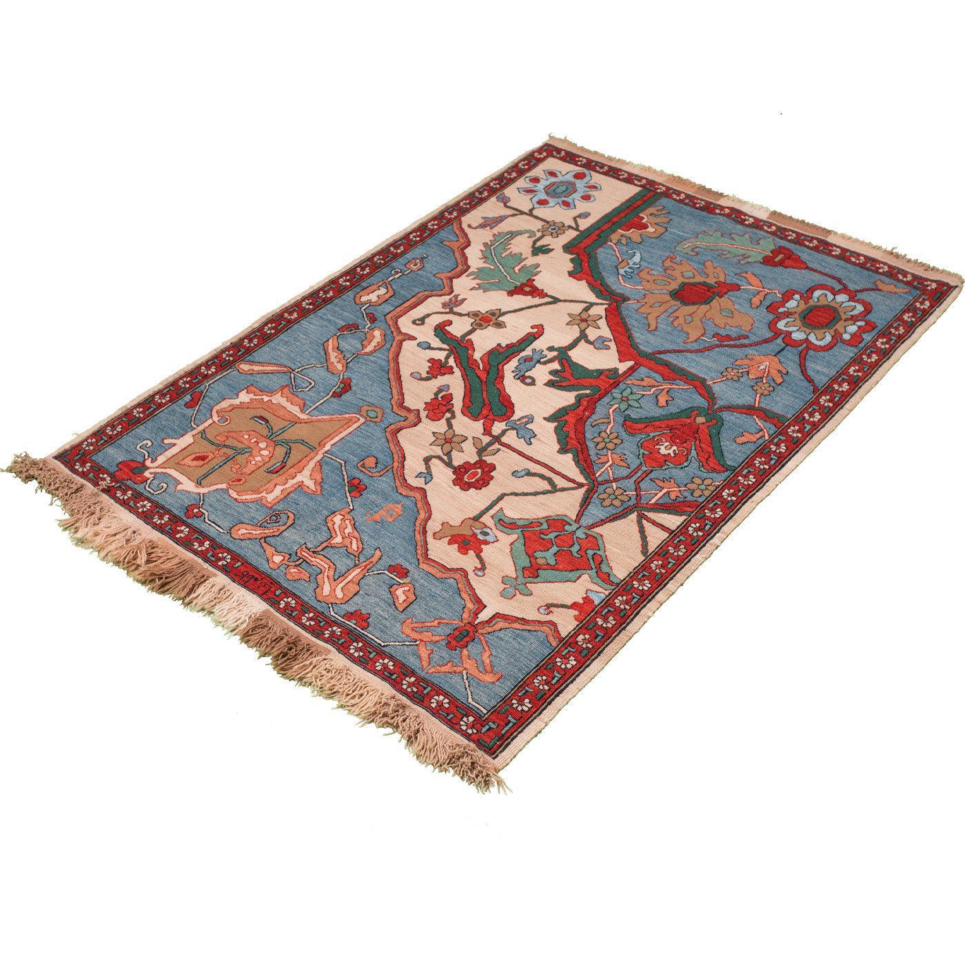 Soraya Kilim Morvaridbaf Persian Carpet Wool 130x175, Authentic Vintage Rugs & Kilims in Dubai