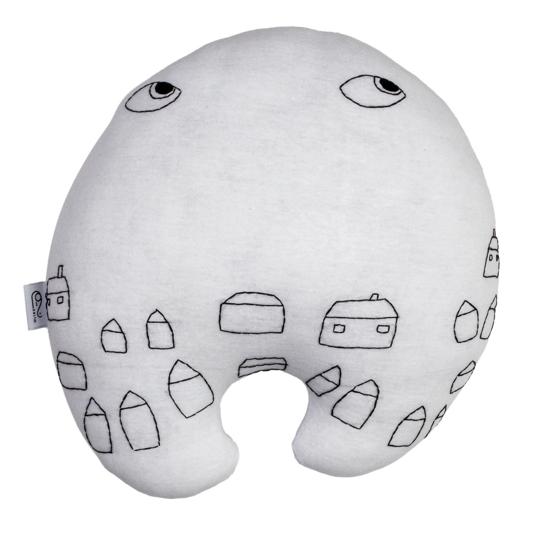 Stargazer Decorative Embroidered Doll Cushion - Handmade Doll Art & Sofa Cushions in Dubai