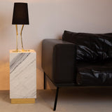 Plinth Marble Side Table - Modern Designer Furniture & Decor in Dubai