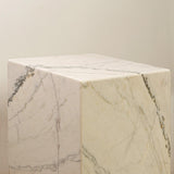 Plinth Marble Side Table - Modern Designer Furniture & Decor in Dubai