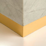 Plinth Marble Side Table - Modern Designer Furniture & Decor in Dubai