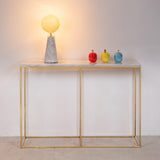 Sun Carrara Marble Table Lamp With Bronze