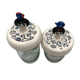 Tea Time Ceramic & Glass Jar Container Set - Tabletop Accessories & Tableware in Dubai