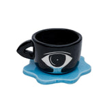 Tears Ceramic Mug & Coaster Set - Handmade Tabletop Decor & Tableware Dubai