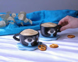 Tears Ceramic Mug & Coaster Set - Handmade Tabletop Decor & Tableware Dubai