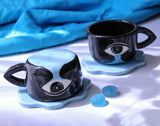 Tears Ceramic Mug & Coaster Set - Handmade Tabletop Decor & Tableware Dubai