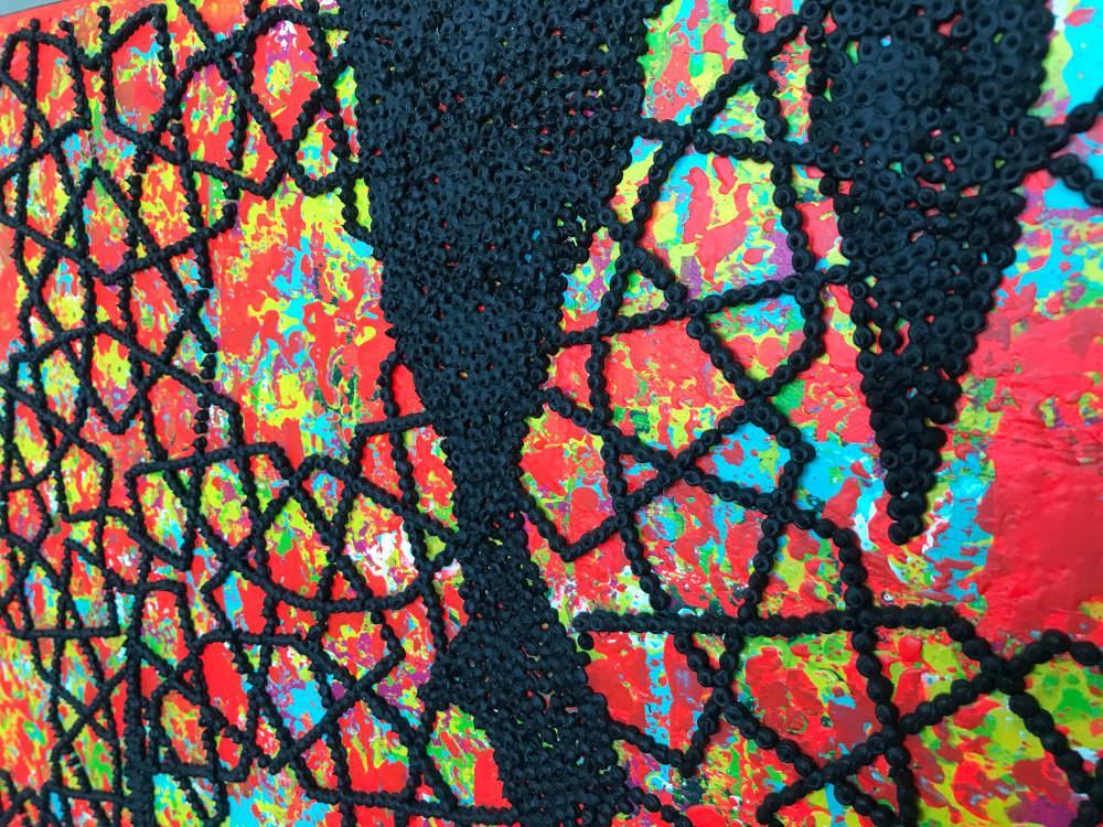 The Sunset Mixed Media Painting - Contemporary Islamic Art By Farnaz Faridfar