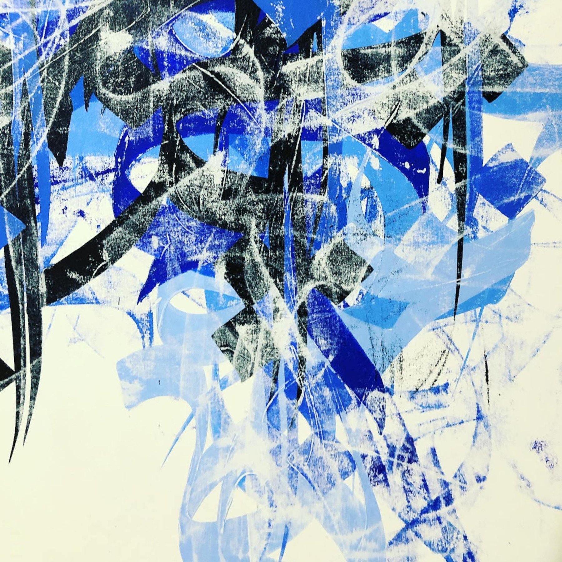 Calligraphy Painting, Contemporary The Wall Series by Babak Rashvand in Dubai