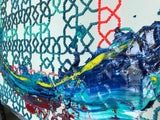 The Wave Mixed Media On Canvas Artwork - Islamic Decorative Wall Art By Farnaz Faridfar in Dubai