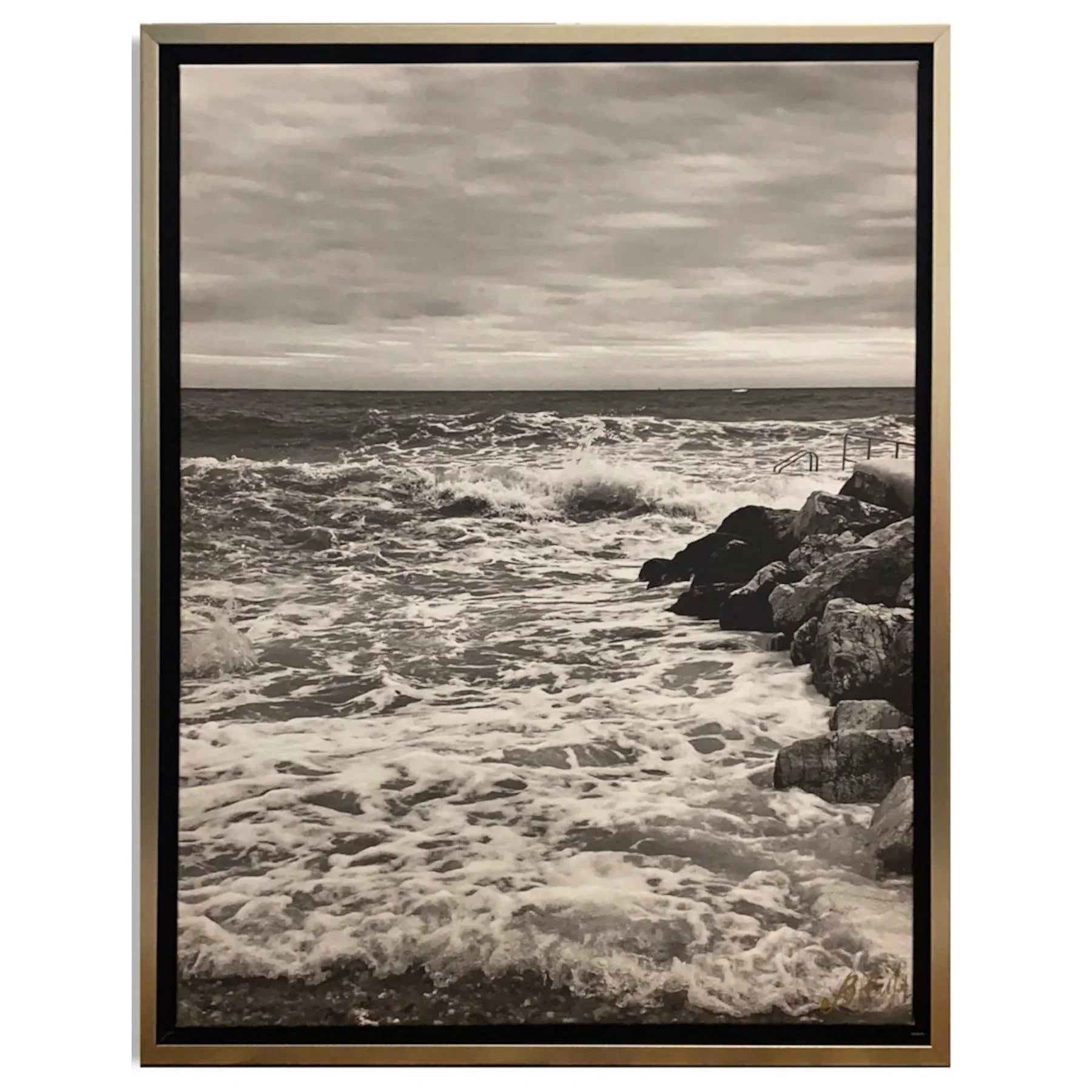 The Waves Photography Artwork - Mixed Media Photo Art By Vera Schumacher in Dubai