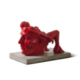 Red Resin Mixed Media Sculpture - Trachoma Statue Series By Hossein Azadi in Dubai