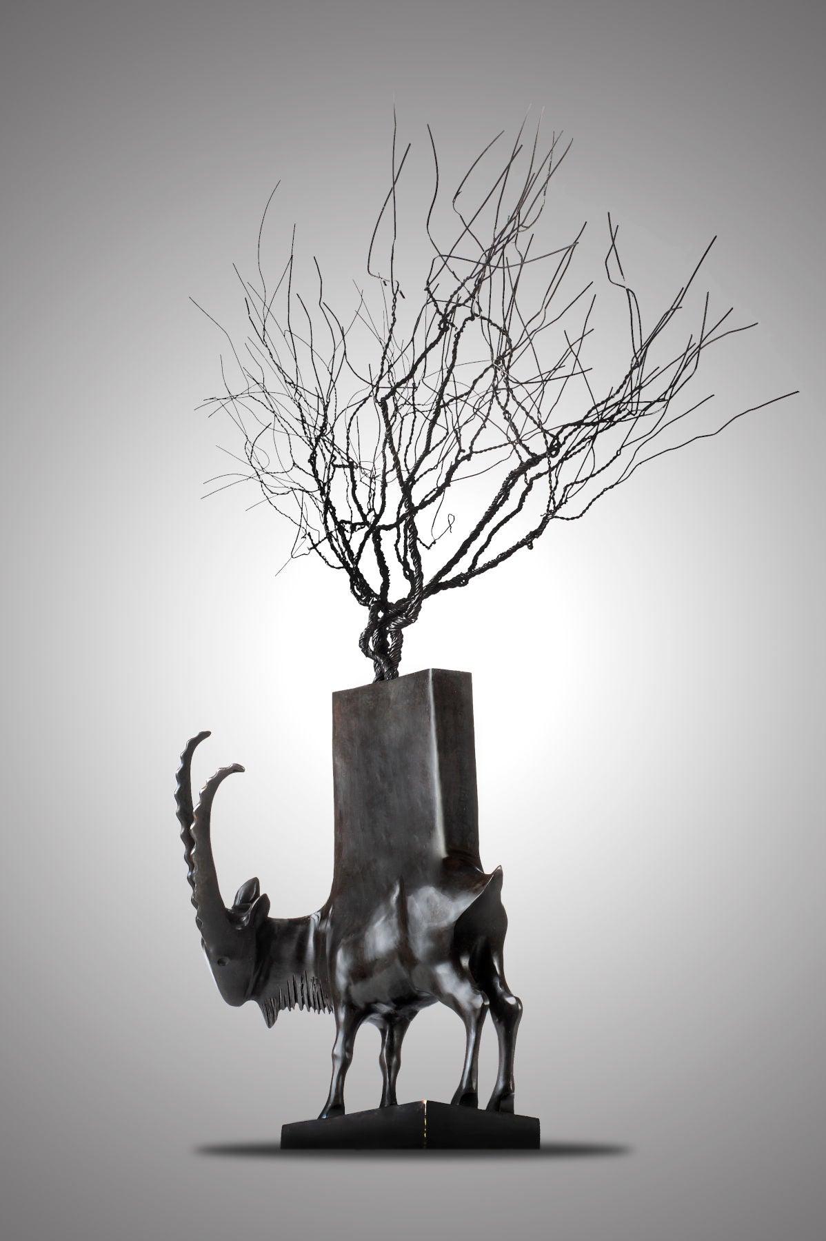 Tree of Life Bronze Sculpture - Contemporary Statues By Keivan Beiranvand in Dubai