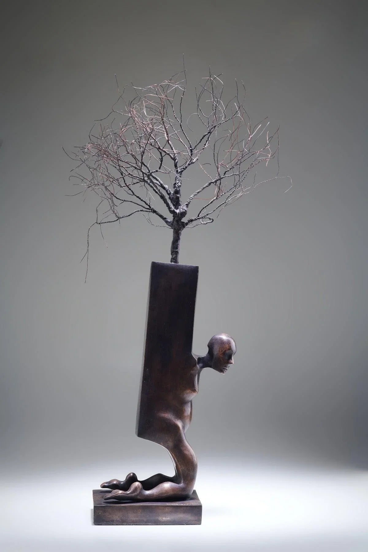 Tree of Life Bronze Sculpture - Contemporary Statues By Keivan Beiranvand in Dubai