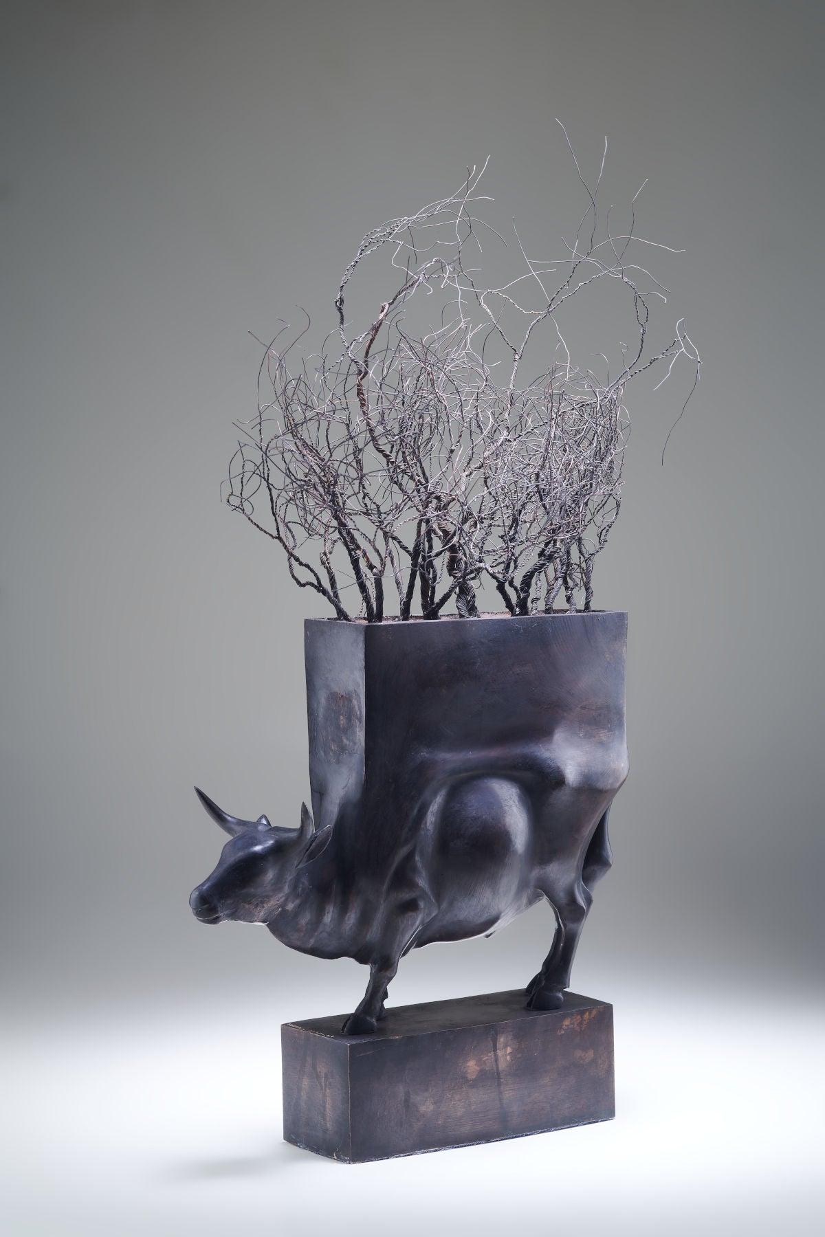 Tree of Life Bronze Sculpture - Contemporary Statues By Keivan Beiranvand in Dubai