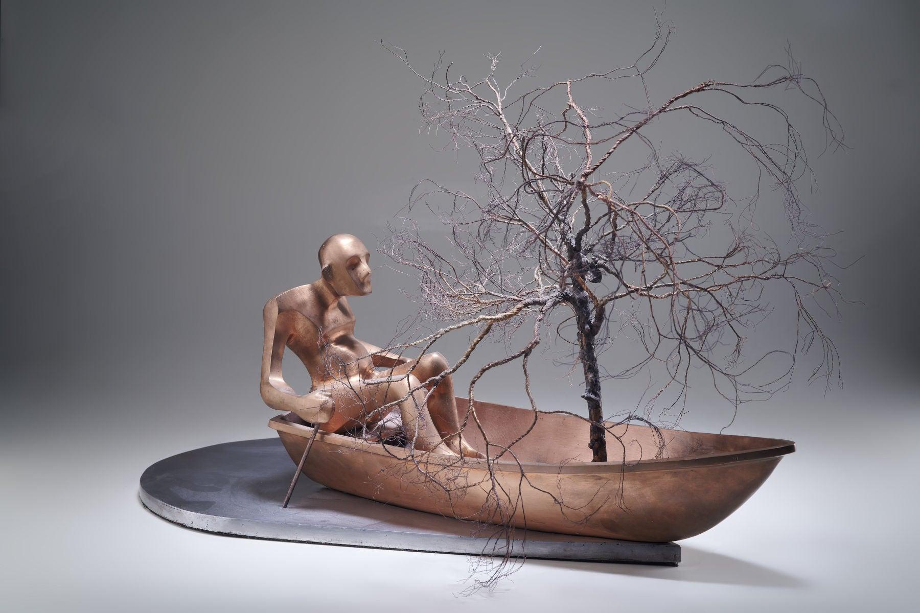 Tree of Life Mixed Media Sculpture - Contemporary Statues By Keivan Beiranvand in Dubai