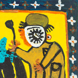 Acrylic On Wood Painting - Contemporary Outsider Art By Naneh Hassan